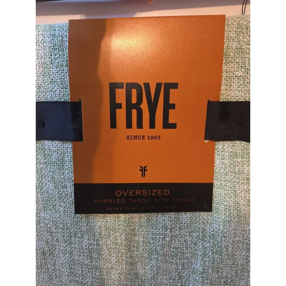 FRYE Fringe Oversized Throw Blanket 50 x 70